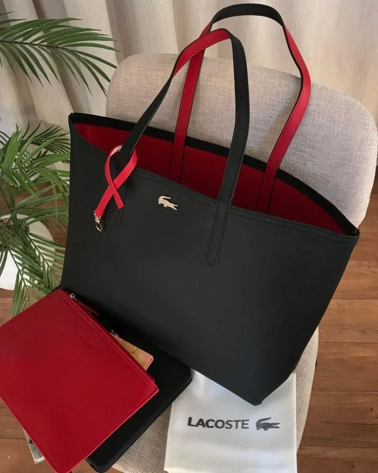 Lacoste Réversible Noir/Rouge 